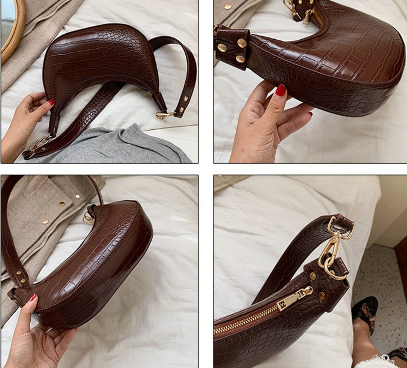 Sac a main simili cuir crocodile