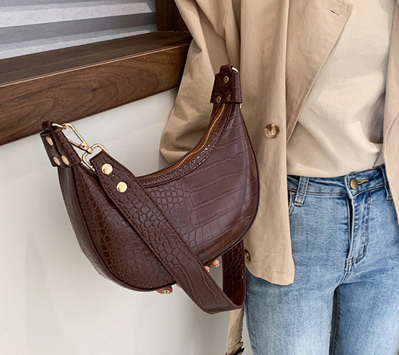 Sac a main simili cuir crocodile
