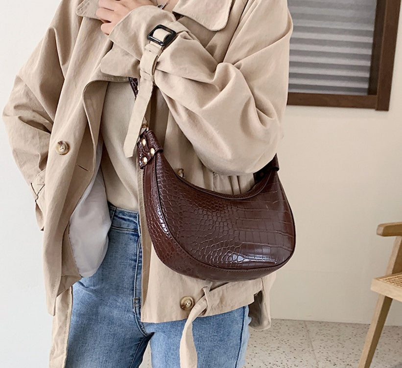 Sac a main simili cuir crocodile