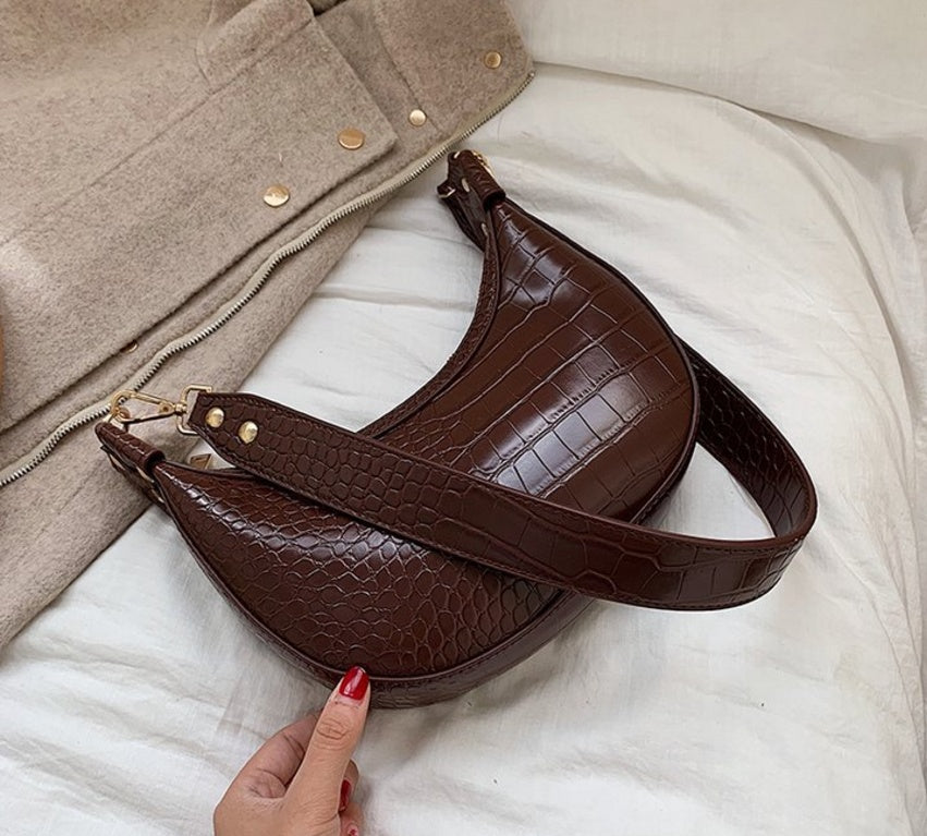 Sac a main simili cuir crocodile