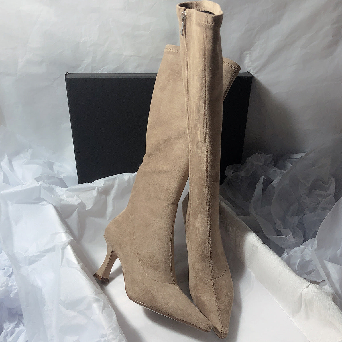 Bottes daim femme