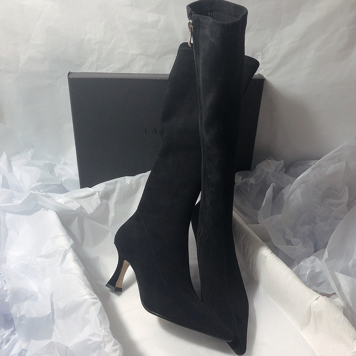 Bottes daim femme