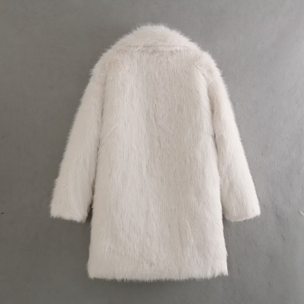 Manteau fourrure mi-long femme